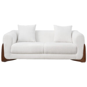 The Soft Geometry Wood Base Sofa