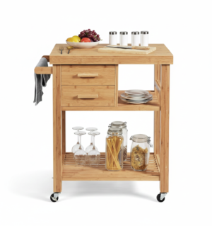 Mobile Bamboo Kitchen Trolley