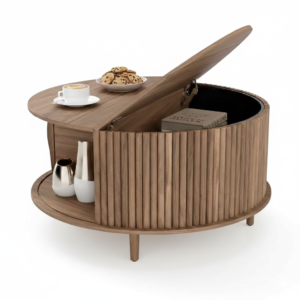 Modern Round Storage Coffee Table