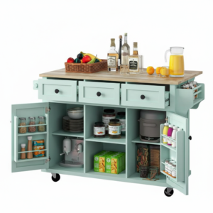 Mobile Storage Cabinet with Drawers