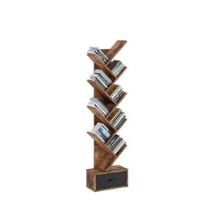 Retro Industrial Tree Bookshelf