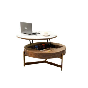 Nordic Light Luxury Rock Slab Lift Coffee Table