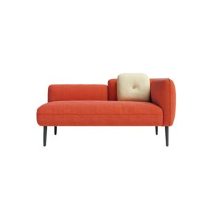 Scandinavian Modern Chaise Sofa