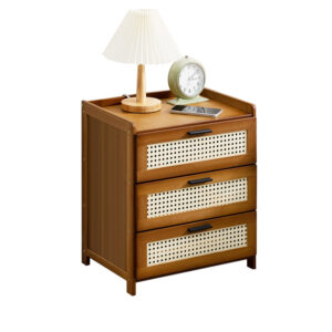 Bedside table with a light luxury and high-end feel