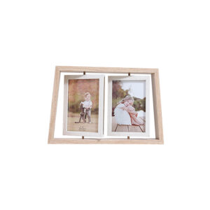 Nordic 6-inch Wooden Double-sided Rotating Photo Frame