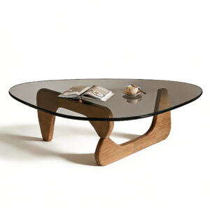 The Sculptural Walnut Base Coffee Table