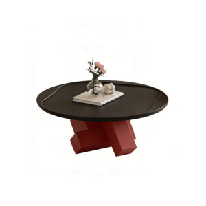 Avant-Garde Geometric Round Coffee Table