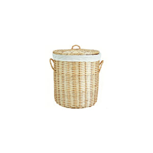 PureWeave Natural Rattan Storage Laundry Basket with Lid