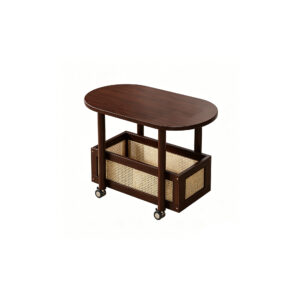 Modern Minimalist Mobile Coffee Table Trolley