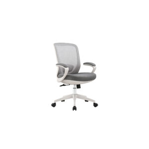 Breathable Mesh Office Chair with Flip-Up Armrests & Adjustable Lumbar Support