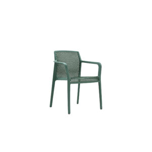 Italian Designer Honeycomb Stackable Outdoor Chair
