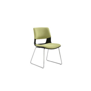 Fresh Green Polyester Cantilever Chair