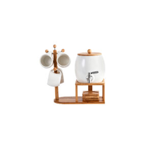 Ceramic Beverage Dispenser with Stand