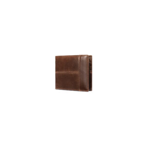 Men’s Retro RFID-Blocking First Layer Cowhide Short Bifold Wallet