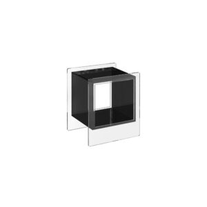 Floating Illusion Luxury Acrylic Side Table with Dual-Layer Storage