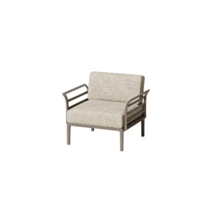 Nordic Minimalist Armchair with High-Rebound Cushioning