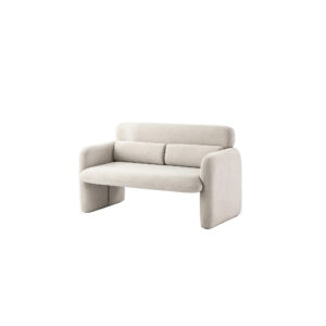 Compact Beige 2-Seater Sofa