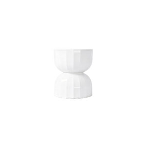 Fluted Hourglass Accent Stool & Side Table
