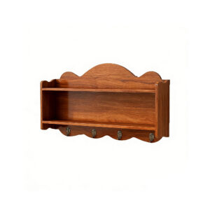 Vintage-Style Solid Wood Wall Rack
