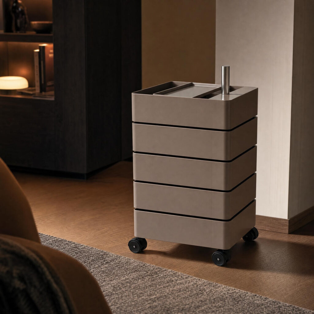 Rotating Storage Cabinet in Grey, alternative campaign view