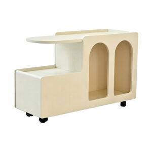Household Side Cabinet Mobile Cart Trolley, white-background front or three-quarter view