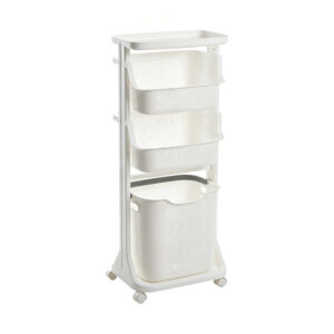 Multi-Level Laundry Hamper Sorter Cart, white-background front or three-quarter view
