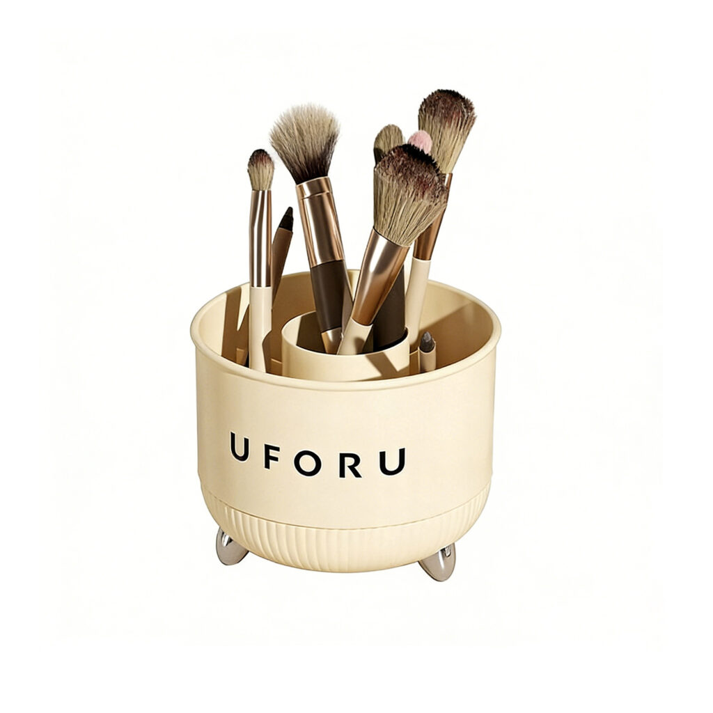 Desktop Carousel Organizer, white-background front or three-quarter view