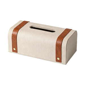 Elegant Series Tissue Box, white-background front or three-quarter view