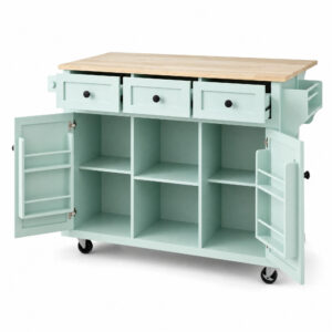 Mobile Storage Cabinet, white-background front or three-quarter view