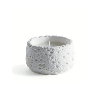 Lava Texture Handcrafted Candle, white-background front or three-quarter view