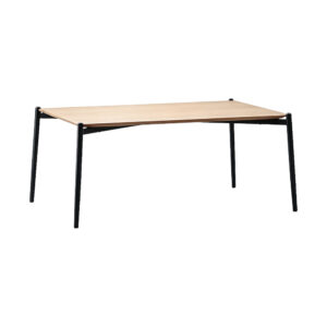 Oak Veneer Side Table, white-background front or three-quarter view