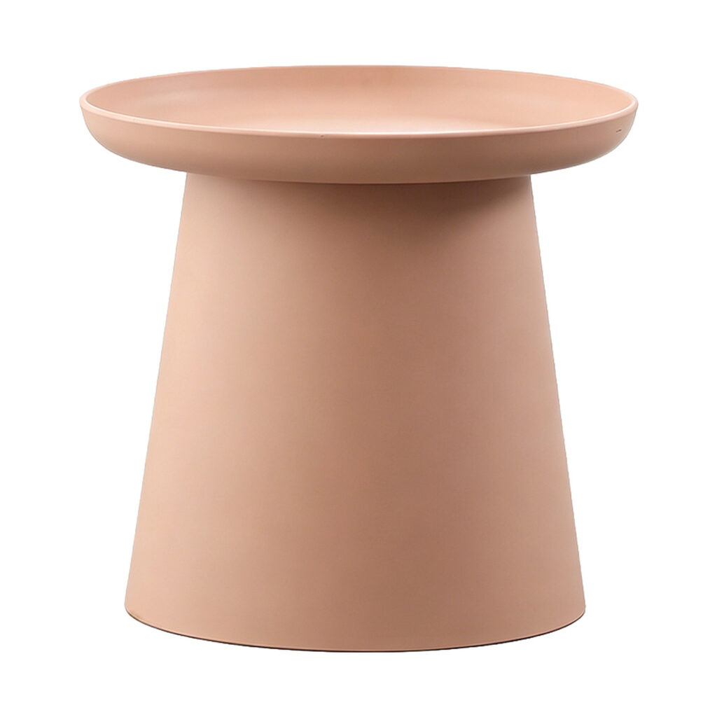 Cone-Base Deep Tray Side Table, white-background front or three-quarter view