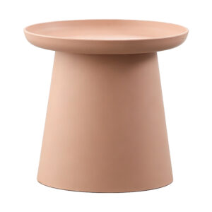 Cone-Base Deep Tray Side Table, white-background front or three-quarter view