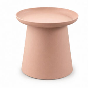 Cone-Base Deep Tray Side Table, white-background rear or detail view