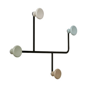 Artline Wall-Mounted Hook Rack, white-background front or three-quarter view