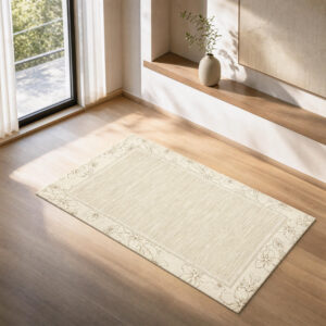 Warm Sprouts Faux Cashmere Cloud Mat, styled campaign view