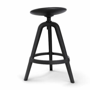 Neo-Industrial PP Bar Stool, white-background rear or detail view