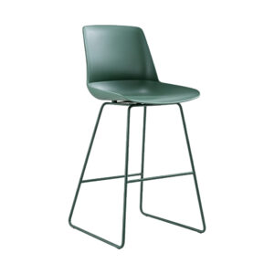 Plastic Shell Counter Stool, white-background front or three-quarter view