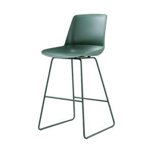 Plastic Shell Counter Stool, white-background front or three-quarter view
