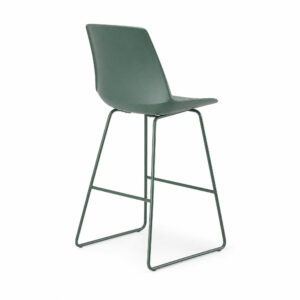 Plastic Shell Counter Stool, white-background rear or detail view