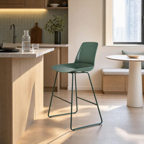 Plastic Shell Counter Stool, lifestyle setting 2