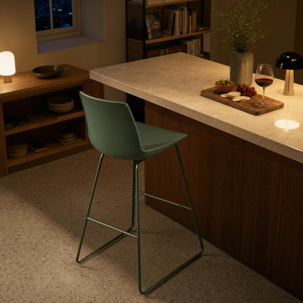 Plastic Shell Counter Stool, lifestyle setting 4