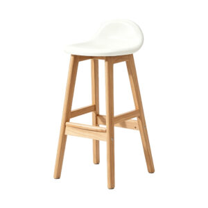 Wood Counter Stool, white-background front or three-quarter view