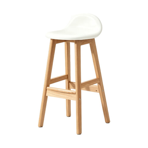 Wood Counter Stool, white-background front or three-quarter view