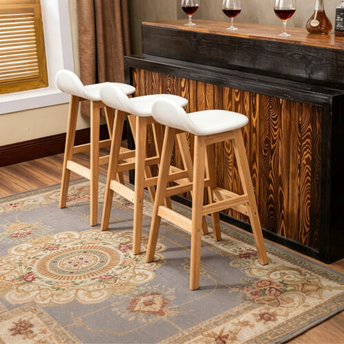 Wood Counter Stool, styled campaign view