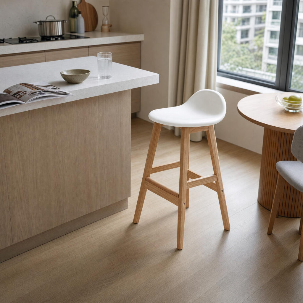 Wood Counter Stool, lifestyle setting 2
