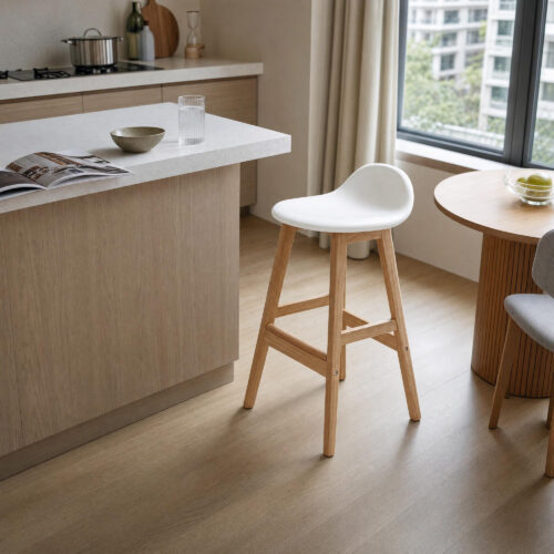 Wood Counter Stool, lifestyle setting 2