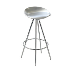 Metal High Bar Stool, white-background front or three-quarter view