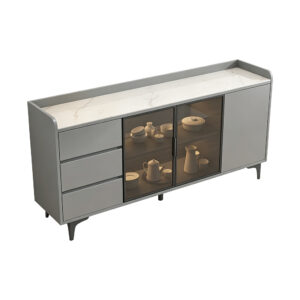 Dining Cabinet, white-background rear or detail view
