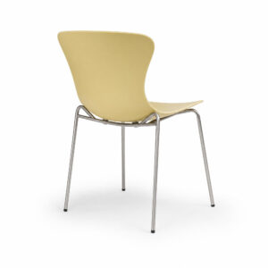 Aurora Curve Dining Chair, white-background rear or detail view